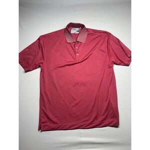 Cutter Buck Red Golf Polo Shirt Mens XL CB DryTec Lux Performance
